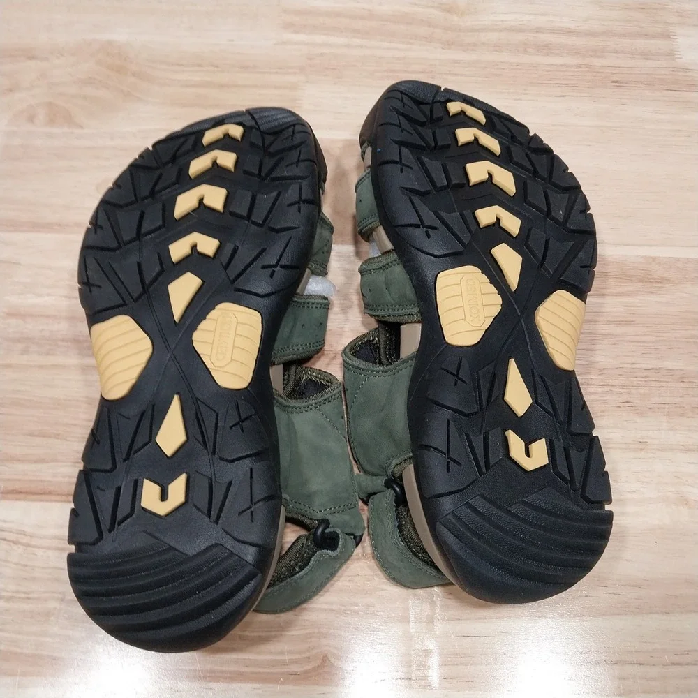 KOIMED Mens Sport Sandals Closed Toe Hiking Water Shoes EUR 43.5 US 9.5-10 Green
